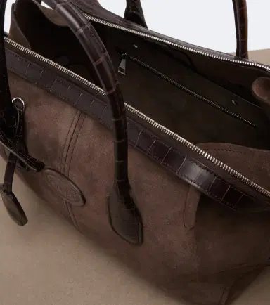 Tod's Bauletto Small suede top-handle bag | Thumbnail 2 Tod's Bauletto Small suede top-handle bag | Thumbnail 2