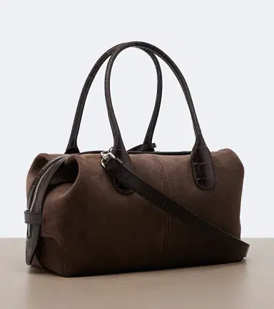 Tod's Bauletto Small suede top-handle bag | Thumbnail 3 Tod's Bauletto Small suede top-handle bag | Thumbnail 3