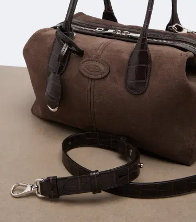 Tod's Bauletto Small suede top-handle bag | Thumbnail 4 Tod's Bauletto Small suede top-handle bag | Thumbnail 4