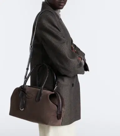 Tod's Bauletto Small suede top-handle bag | Thumbnail 5 Tod's Bauletto Small suede top-handle bag | Thumbnail 5