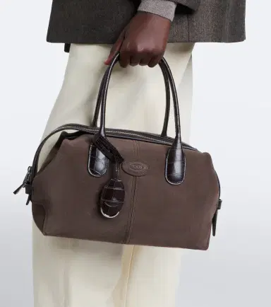 Tod's Bauletto Small suede top-handle bag | Thumbnail 7 Tod's Bauletto Small suede top-handle bag | Thumbnail 7
