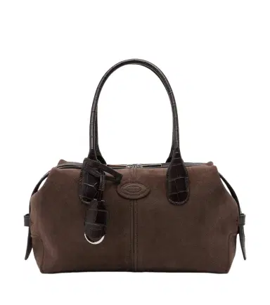 Tod's Bauletto Small suede top-handle bag | Thumbnail 1 Tod's Bauletto Small suede top-handle bag | Thumbnail 1