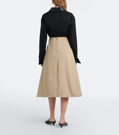 Bottega Veneta Cotton wrap skirt | Thumbnail 3 Bottega Veneta Cotton wrap skirt | Thumbnail 3