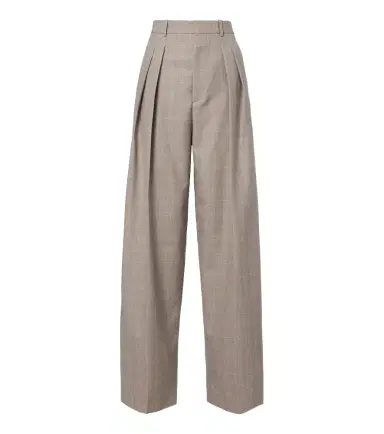 Bottega Veneta Prince of Wales check wool wide-leg pants | Thumbnail 1 Bottega Veneta Prince of Wales check wool wide-leg pants | Thumbnail 1