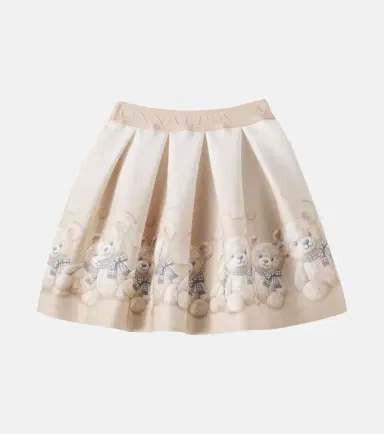 Monnalisa Pleated printed skirt | Thumbnail 2 Monnalisa Pleated printed skirt | Thumbnail 2