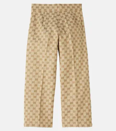 Gucci Kids GG cotton blend wide-leg pants | Thumbnail 2 Gucci Kids GG cotton blend wide-leg pants | Thumbnail 2