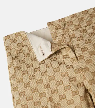 Gucci Kids GG cotton blend wide-leg pants | Thumbnail 3 Gucci Kids GG cotton blend wide-leg pants | Thumbnail 3
