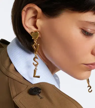 Saint Laurent YSL Paris drop earrings | Thumbnail 6 Saint Laurent YSL Paris drop earrings | Thumbnail 6