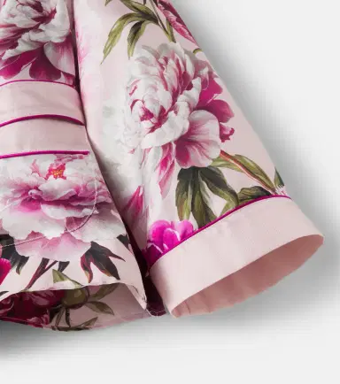 Dolce & Gabbana Kids Belted floral silk twill shirt | Thumbnail 3 Dolce & Gabbana Kids Belted floral silk twill shirt | Thumbnail 3