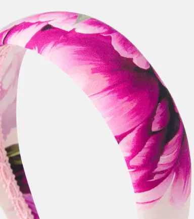 Dolce & Gabbana Kids Floral cotton headband | Thumbnail 2 Dolce & Gabbana Kids Floral cotton headband | Thumbnail 2