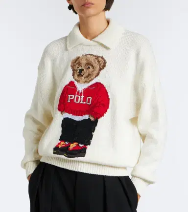 Polo Ralph Lauren Polo Bear intarsia linen and cotton sweater | Thumbnail 2 Polo Ralph Lauren Polo Bear intarsia linen and cotton sweater | Thumbnail 2