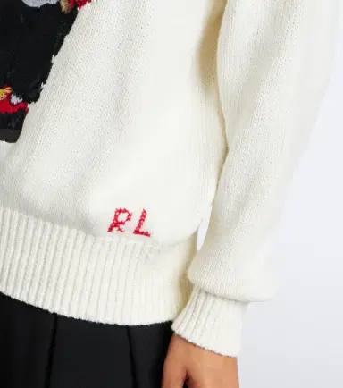 Polo Ralph Lauren Polo Bear intarsia linen and cotton sweater | Thumbnail 3 Polo Ralph Lauren Polo Bear intarsia linen and cotton sweater | Thumbnail 3