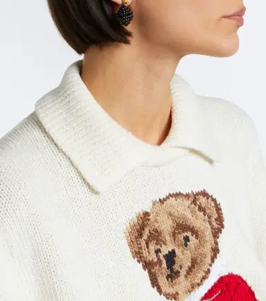 Polo Ralph Lauren Polo Bear intarsia linen and cotton sweater | Thumbnail 5 Polo Ralph Lauren Polo Bear intarsia linen and cotton sweater | Thumbnail 5