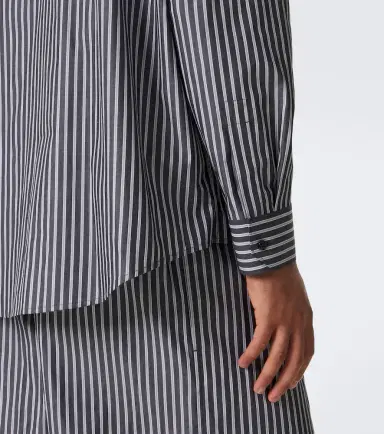 Saint Laurent Cassandre striped cotton poplin shirt | Thumbnail 5 Saint Laurent Cassandre striped cotton poplin shirt | Thumbnail 5