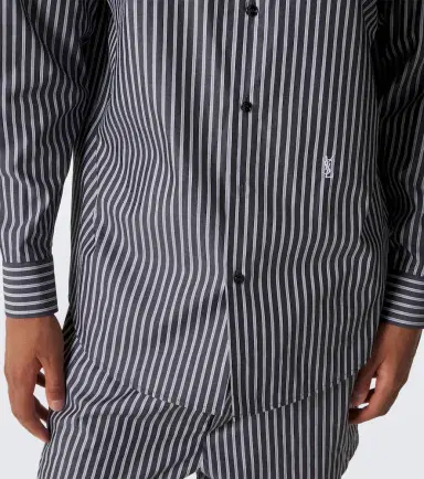 Saint Laurent Cassandre striped cotton poplin shirt | Thumbnail 7 Saint Laurent Cassandre striped cotton poplin shirt | Thumbnail 7