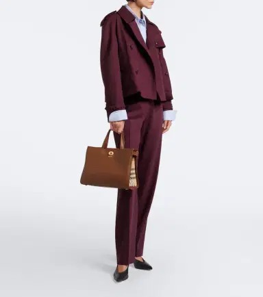 Burberry Check Small leather top-handle bag | Thumbnail 6 Burberry Check Small leather top-handle bag | Thumbnail 6