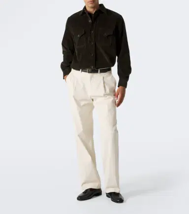 Rubinacci Cotton corduroy overshirt | Thumbnail 4 Rubinacci Cotton corduroy overshirt | Thumbnail 4