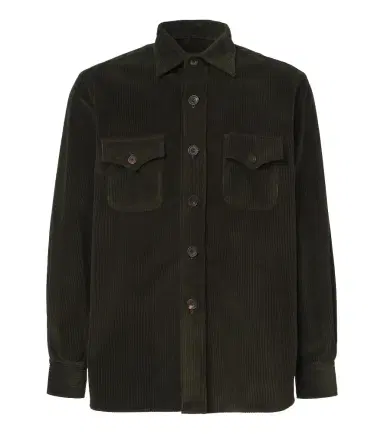 Rubinacci Cotton corduroy overshirt | Thumbnail 1 Rubinacci Cotton corduroy overshirt | Thumbnail 1