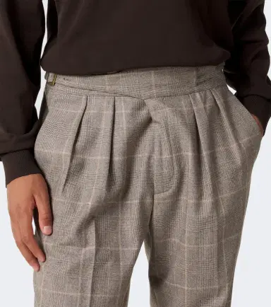 Rubinacci Checked virgin wool straight pants | Thumbnail 2 Rubinacci Checked virgin wool straight pants | Thumbnail 2