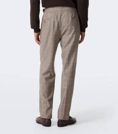 Rubinacci Checked virgin wool straight pants | Thumbnail 3 Rubinacci Checked virgin wool straight pants | Thumbnail 3