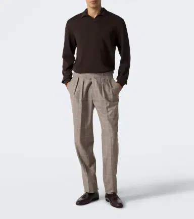 Rubinacci Cotton polo sweater | Thumbnail 3 Rubinacci Cotton polo sweater | Thumbnail 3