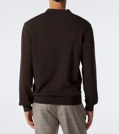 Rubinacci Cotton polo sweater | Thumbnail 4 Rubinacci Cotton polo sweater | Thumbnail 4
