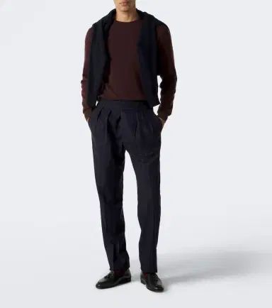 Rubinacci Striped virgin wool straight pants | Thumbnail 5 Rubinacci Striped virgin wool straight pants | Thumbnail 5