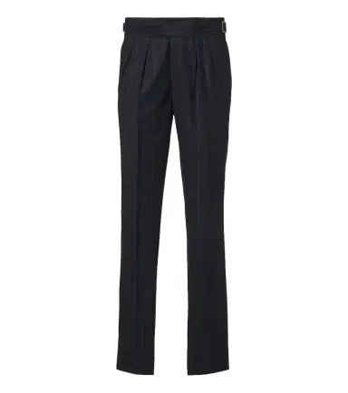 Rubinacci Striped virgin wool straight pants | Thumbnail 1 Rubinacci Striped virgin wool straight pants | Thumbnail 1