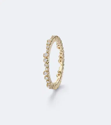 Suzanne Kalan Ivy 18kt gold tech ring jackets with diamonds | Thumbnail 2 Suzanne Kalan Ivy 18kt gold tech ring jackets with diamonds | Thumbnail 2