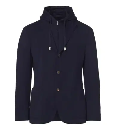 ELEVENTY Hooded layered wool blazer | Thumbnail 1 ELEVENTY Hooded layered wool blazer | Thumbnail 1