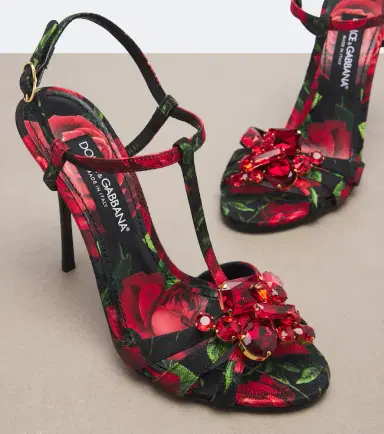 Dolce & Gabbana Embellished floral sandals | Thumbnail 4 Dolce & Gabbana Embellished floral sandals | Thumbnail 4