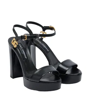 Dolce & Gabbana DG leather platform sandals | Thumbnail 1 Dolce & Gabbana DG leather platform sandals | Thumbnail 1