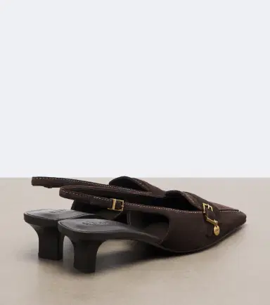 Tod's Suede slingback pumps | Thumbnail 4 Tod's Suede slingback pumps | Thumbnail 4