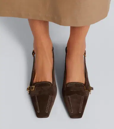 Tod's Suede slingback pumps | Thumbnail 5 Tod's Suede slingback pumps | Thumbnail 5