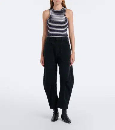 Nili Lotan Shon cotton-blend corduroy barrel-leg pants | Thumbnail 4 Nili Lotan Shon cotton-blend corduroy barrel-leg pants | Thumbnail 4