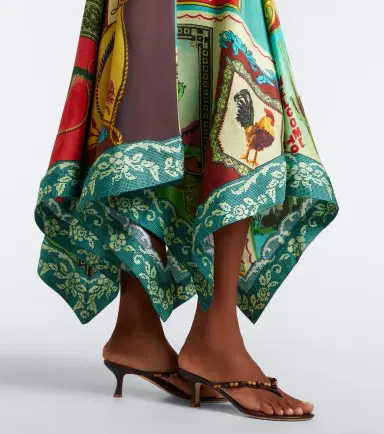 ALÉMAIS Alémais Ace cutout printed silk midi dress | Thumbnail 4 ALÉMAIS Alémais Ace cutout printed silk midi dress | Thumbnail 4