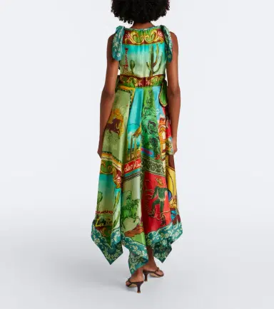ALÉMAIS Alémais Ace cutout printed silk midi dress | Thumbnail 6 ALÉMAIS Alémais Ace cutout printed silk midi dress | Thumbnail 6
