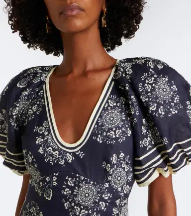 ALÉMAIS Alémais Banderra floral linen midi dress | Thumbnail 6 ALÉMAIS Alémais Banderra floral linen midi dress | Thumbnail 6