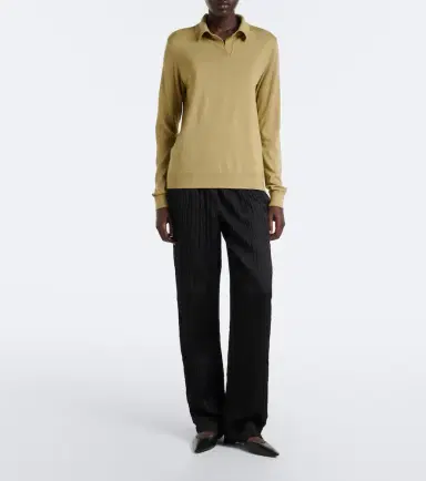 The Row Pauli wool and silk polo sweater | Thumbnail 4 The Row Pauli wool and silk polo sweater | Thumbnail 4