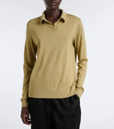The Row Pauli wool and silk polo sweater | Thumbnail 6 The Row Pauli wool and silk polo sweater | Thumbnail 6