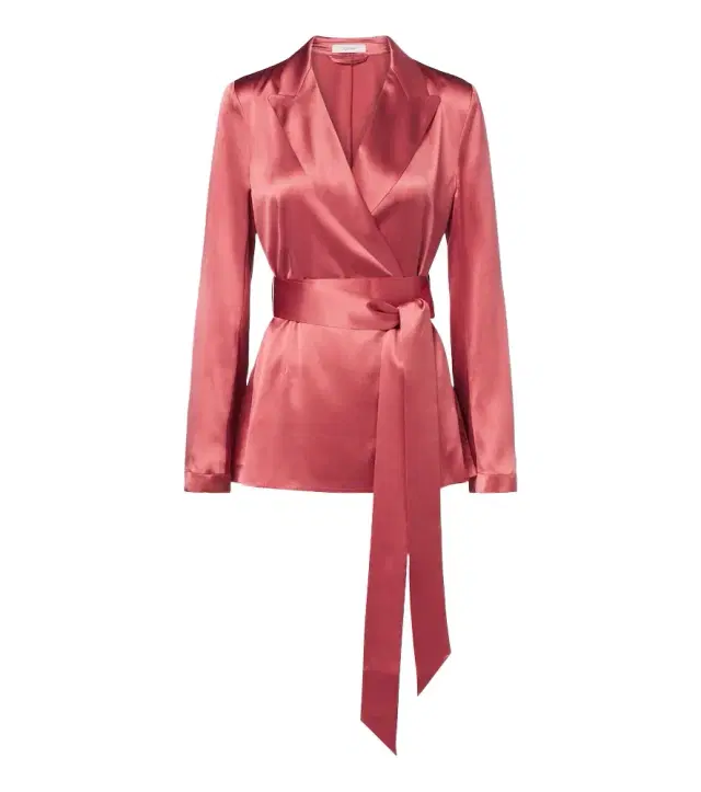 Archer belted silk satin jacket Archer belted silk satin jacket