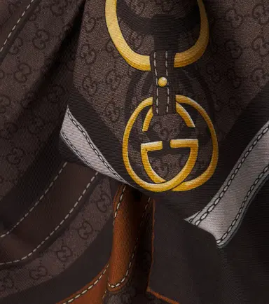 Gucci GG jacquard wool and silk scarf | Thumbnail 3 Gucci GG jacquard wool and silk scarf | Thumbnail 3