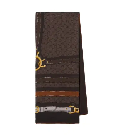 Gucci GG jacquard wool and silk scarf | Thumbnail 1 Gucci GG jacquard wool and silk scarf | Thumbnail 1