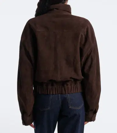 Nour Hammour Suede blouson jacket | Thumbnail 7 Nour Hammour Suede blouson jacket | Thumbnail 7