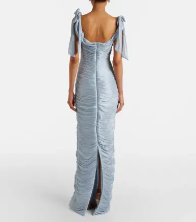 Marmar Halim Pleated taffeta gown | Thumbnail 4 Marmar Halim Pleated taffeta gown | Thumbnail 4