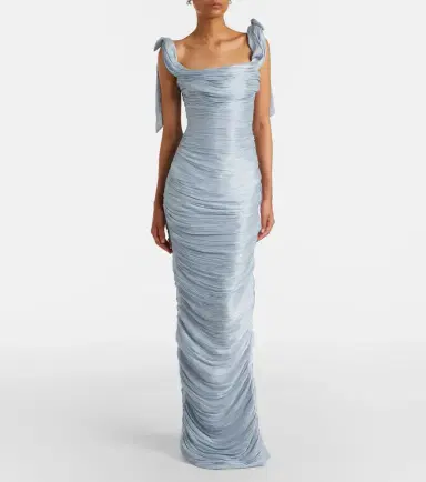 Marmar Halim Pleated taffeta gown | Thumbnail 5 Marmar Halim Pleated taffeta gown | Thumbnail 5