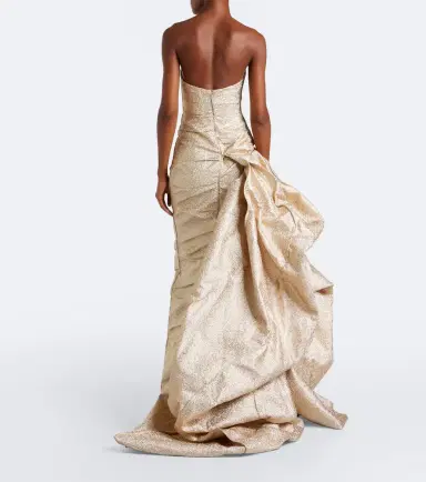 Marmar Halim Gathered lamé corset gown | Thumbnail 5 Marmar Halim Gathered lamé corset gown | Thumbnail 5