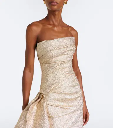 Marmar Halim Gathered lamé corset gown | Thumbnail 6 Marmar Halim Gathered lamé corset gown | Thumbnail 6
