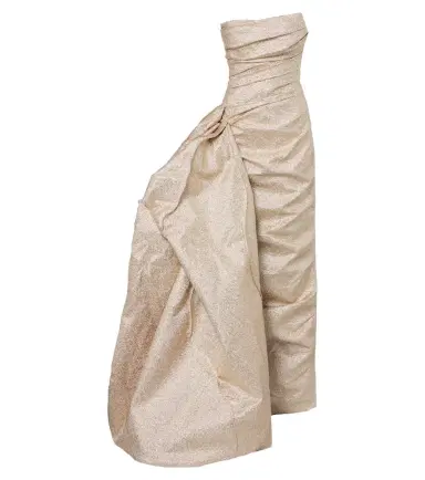Marmar Halim Gathered lamé corset gown | Thumbnail 1 Marmar Halim Gathered lamé corset gown | Thumbnail 1