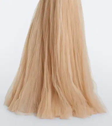Marmar Halim Embroidered pleated tulle gown | Thumbnail 4 Marmar Halim Embroidered pleated tulle gown | Thumbnail 4